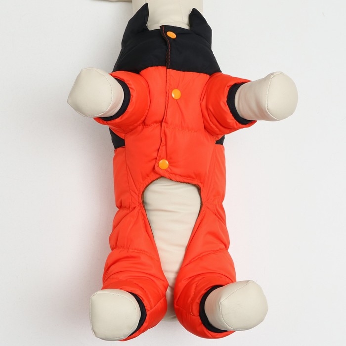 Комбинезон Комбинезон "Умка", размер 12 (ДС 28 см, ОГ 38 см, ОШ 27 см), чёрно-оранжевый