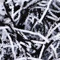 Наполнитель бумажный &laquo;Инь Янь&raquo;, микс, бело-черный, 1000 г