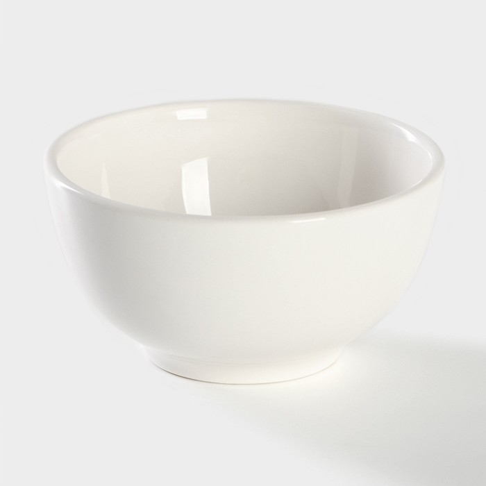 Салатник фарфоровый Доляна White Label, 400 мл, d=12,5 см, цвет белый Салатник фарфоровый Доляна White Label, 400 мл, d=12,5 см, цвет белый