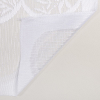 Тюль на кухню на шторной лентой, 320х160 см, цвет белый, 100% полиэстер