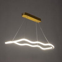 Светильник с ПДУ "Вейви" LED 32Вт 3000-6000К золото 60х100 см