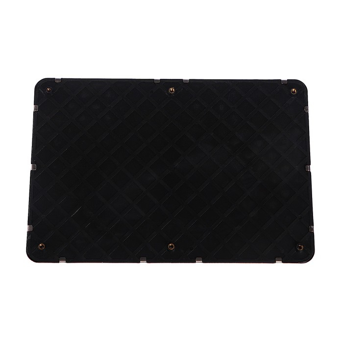 Накладка-подпятник для автоковрика, 24&times;16, металлическая с креплением