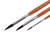 Набор кистей белка 3 штуки, ErichKrause "JollyFriends" для акварели и гуаши, блистер