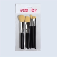 Набор кистей для макияжа, 5 предметов, цвет чёрный Набор кистей для макияжа, 5 предметов, цвет чёрный