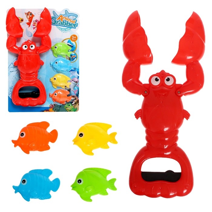 Хваталка-манипулятор «Крабик ловит рыбок», 4 рыбки в комплекте Хваталка-манипулятор «Крабик ловит рыбок», 4 рыбки в комплекте