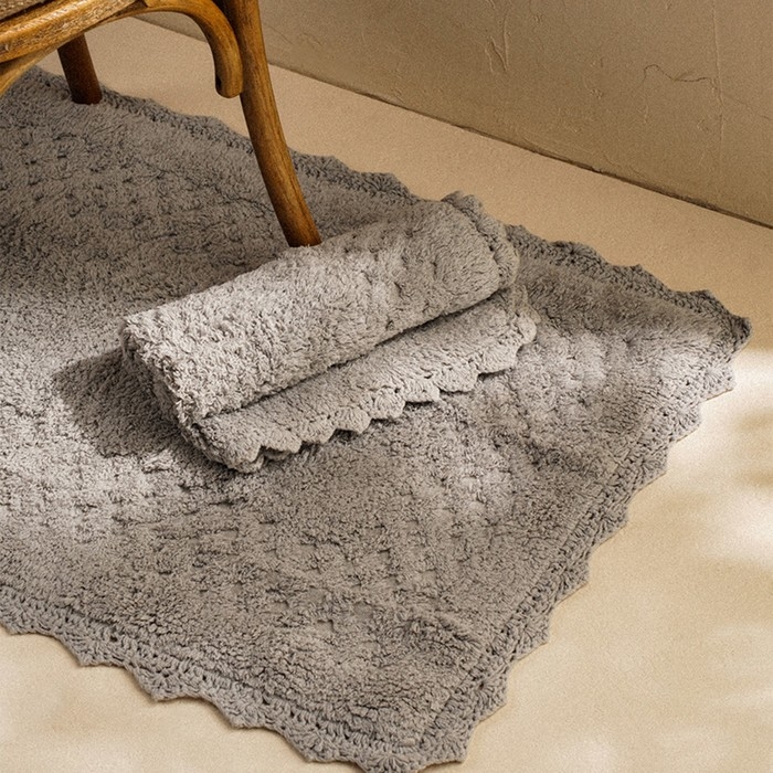 Коврики для ванной SL Home, 2 шт: 50×70 см, 60×100 см, цвет серый Коврики для ванной SL Home, 2 шт: 50×70 см, 60×100 см, цвет серый