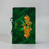 Коробка‒книга &laquo;С Новым Годом!&raquo;, изумрудная, 20 х 12.5 х 5 см, Новый год