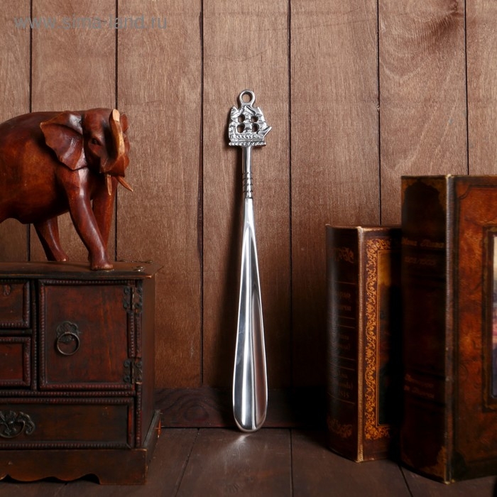 Ложка для обуви Ложка для обуви "Корабль" алюминий 38х5х1 см