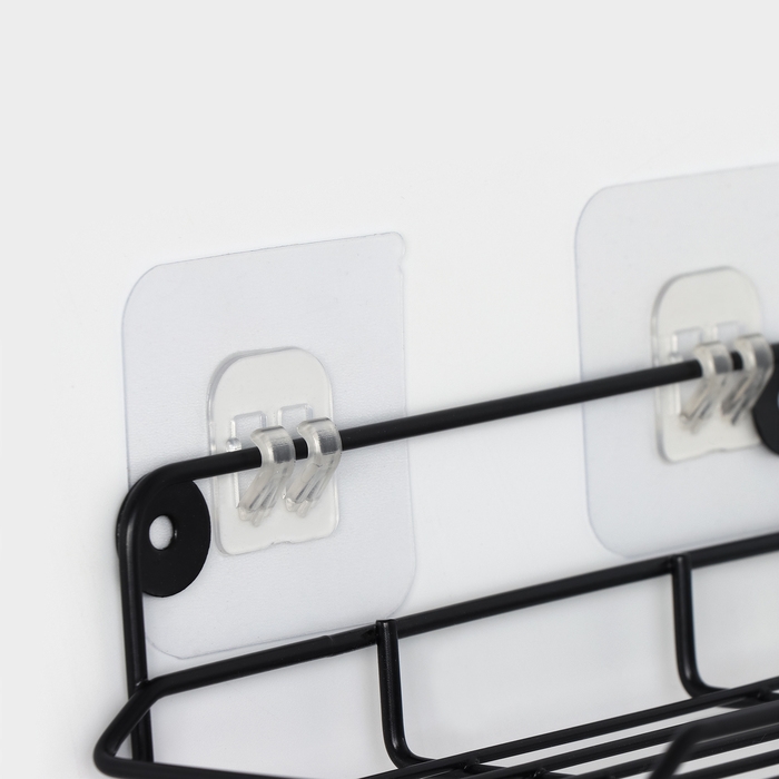 Держатель для туалетной бумаги с полочкой, 19×10×14,5 см, цвет черный Держатель для туалетной бумаги с полочкой, 19×10×14,5 см, цвет черный