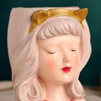 Кашпо "Мечтательница" розовое, 8х9х12см, 0,25л, d-5,5 см Кашпо "Мечтательница" розовое, 8х9х12см, 0,25л, d-5,5 см