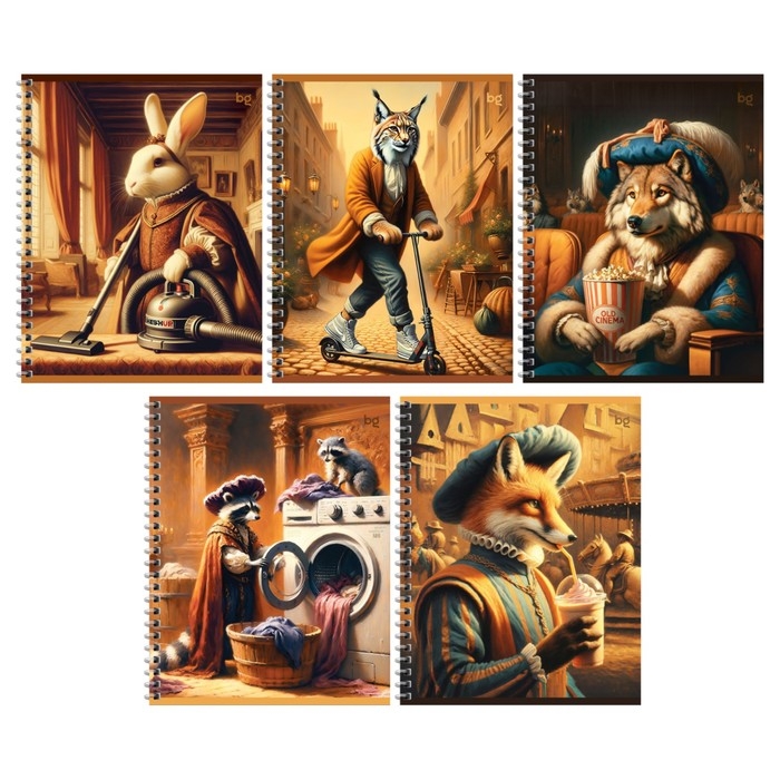 Тетрадь 48 листов в клетку, на гребне, "Свои дела", обложка мелованный картон, МИКС