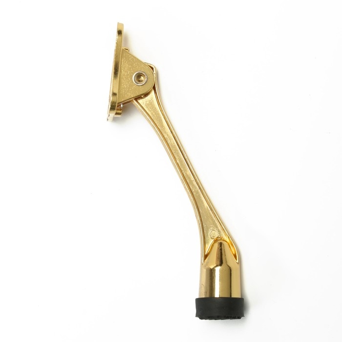 Фиксатор дверной LOCKLAND,  "козья ножка", цвет золото