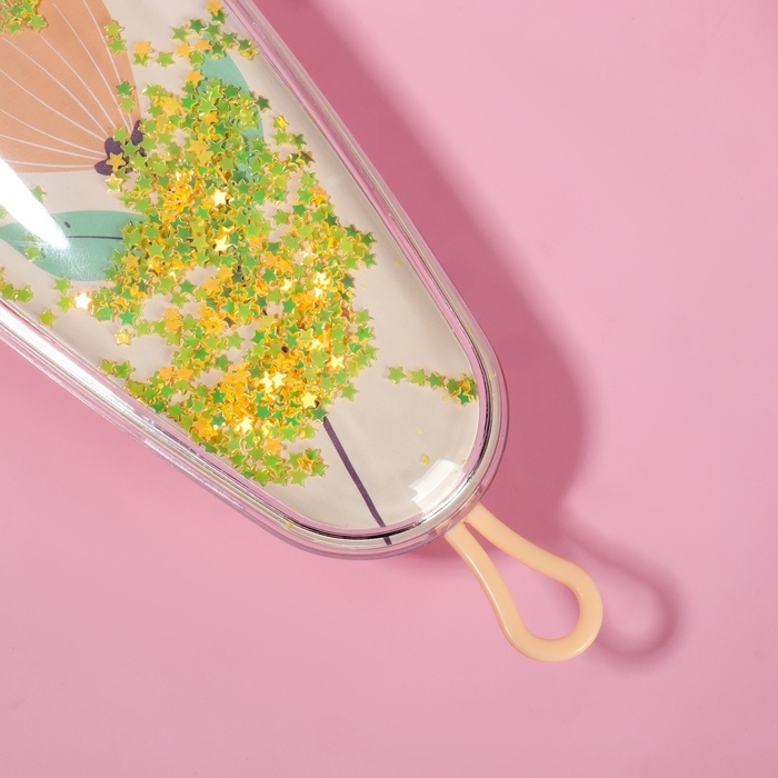 Расчёска - шейкер &laquo;LOOK&raquo;, 6,1 &times; 18 см, рисунок МИКС