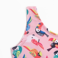 Купальник слитный для девочки, цвет розовый, рост 110-116 см Купальник слитный для девочки, цвет розовый, рост 110-116 см