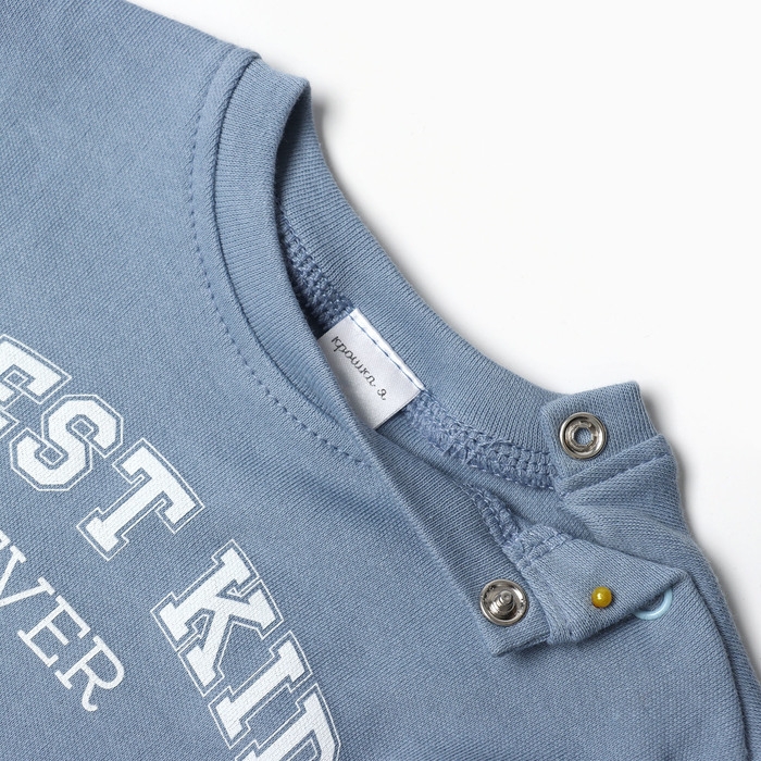 Футболка с дл. рукавом Крошка Я Street style, рост 68-74 см, голубой Футболка с дл. рукавом Крошка Я Street style, рост 68-74 см, голубой