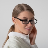 Готовые очки Восток 6616, цвет чёрный, отгибающаяся дужка, +2 Готовые очки Восток 6616, цвет чёрный, отгибающаяся дужка, +2