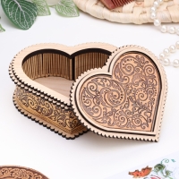 Шкатулка &laquo;Для неё&raquo;, 12&times;10&times;5 см, береста