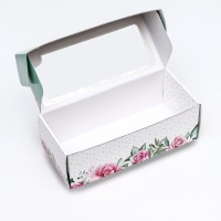 Коробка самосборная, с окном, "Пускай твои глаза сияют от счастья" 16 х 35 х 12 см