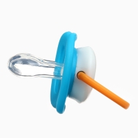 Набор: Соска - пустышка с держателем «Пингвин», анатомическая +6 мес, цвет голубой Набор: Соска - пустышка с держателем «Пингвин», анатомическая +6 мес, цвет голубой