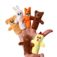 Пальчиковый театр &laquo;Заяц и лисичка&raquo;, набор: 6 персонажей, сценарий