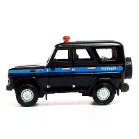 Машина металлическая «УАЗ Hunter. Полиция», инерционная, 1:24, световые и звуковые эффекты, цвет чёрный Машина металлическая «УАЗ Hunter. Полиция», инерционная, 1:24, световые и звуковые эффекты, цвет чёрный