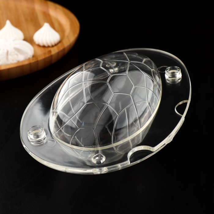 Молд для шоколада KONFINETTA &laquo;Шоколадное яйцо&raquo;, силикон, 14&times;11,5&times;9 см, цвет прозрачный