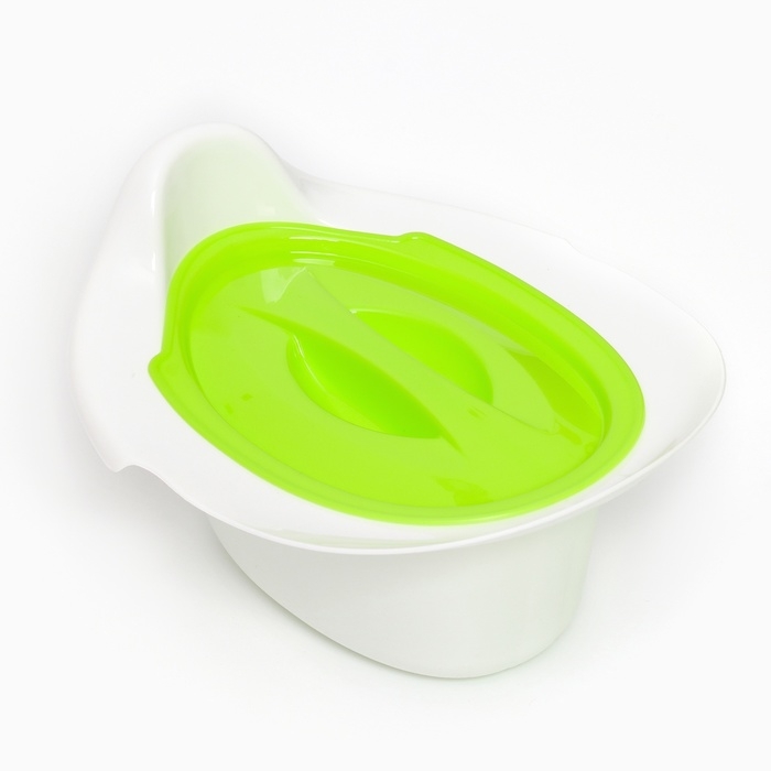 Горшок детский антискользящий «Бэйби-Комфорт» с крышкой, съёмная чаша, цвет салатовый Горшок детский антискользящий «Бэйби-Комфорт» с крышкой, съёмная чаша, цвет салатовый