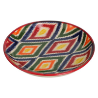 Ляган Риштанская Керамика "Атлас", 25 см, разноцветный Ляган Риштанская Керамика "Атлас", 25 см, разноцветный