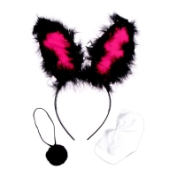 Карнавальный набор «Зайка» 3 предмета: ободок, хвост, бабочка Карнавальный набор «Зайка» 3 предмета: ободок, хвост, бабочка