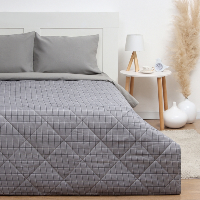 Покрывало LoveLife 2сп Gray cage 180*210&plusmn;5см, новосатин, 100%п/э
