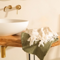 Полотенце вафельное SL HOME: Boho "Блан де Блан" 100х180 см, 100% хлопок, 300 г/м2 Полотенце вафельное SL HOME: Boho "Блан де Блан" 100х180 см, 100% хлопок, 300 г/м2