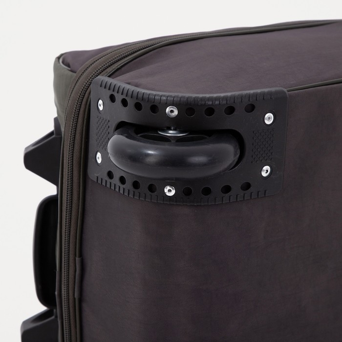 Чемодан малый 20", сумка дорожная на молнии, цвет хаки