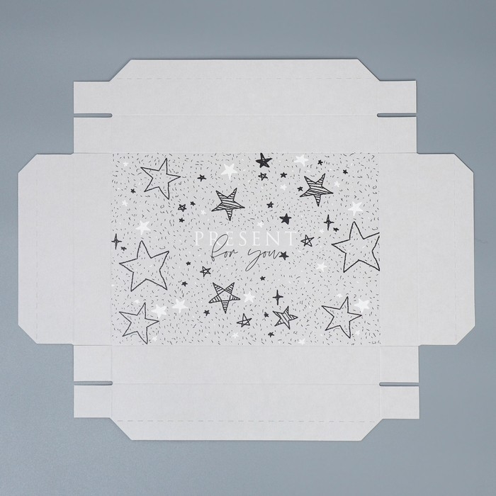 Коробка подарочная складная, упаковка, &laquo;Звёзды&raquo;, 21 х 15 х 7 см