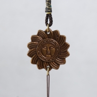 Музыка ветра металл "Солнце" 3 колокольчика 35 см Музыка ветра металл "Солнце" 3 колокольчика 35 см