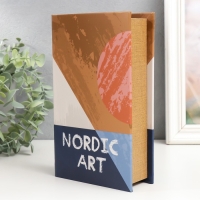 Сейф-книга дерево кожзам "Скандинавское искусство" 21х13х5 см Сейф-книга дерево кожзам "Скандинавское искусство" 21х13х5 см