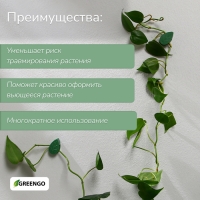 Крепления для вьющихся растений, самоклеящиеся, &laquo;Листок&raquo;, набор 10 шт., Greengo