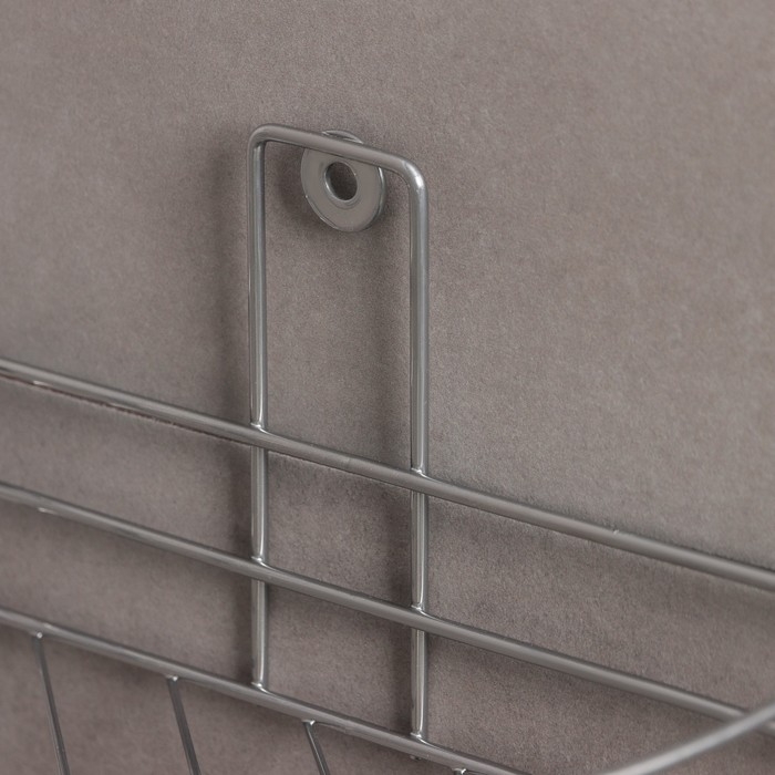 Полка угловая, 1 ярус, 19,5×10×21 см, цвет хром Полка угловая, 1 ярус, 19,5×10×21 см, цвет хром