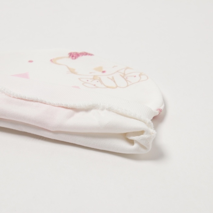 Комплект детский, цвет белый/розовый, рост 62 см