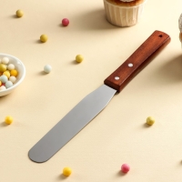 Кондитерская лопатка - палетка, прямая, 27 см, рабочая часть 15 см, цвет коричневый Кондитерская лопатка - палетка, прямая, 27 см, рабочая часть 15 см, цвет коричневый