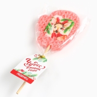 Новый год! Леденец на палочке, варежка, с вафельной картинкой &laquo;Чудес в новом году&raquo;, 35 г