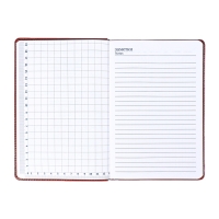 Ежедневник недатированный,формат А5, 140 листов, в клетку, обложка кожзам, с хлястиком, с калькулятором, коричневый Ежедневник недатированный,формат А5, 140 листов, в клетку, обложка кожзам, с хлястиком, с калькулятором, коричневый