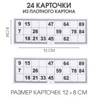Русское лото "На каждый день", 24 карточки, карточка 8 х 22 см, бочонки из дерева Русское лото "На каждый день", 24 карточки, карточка 8 х 22 см, бочонки из дерева