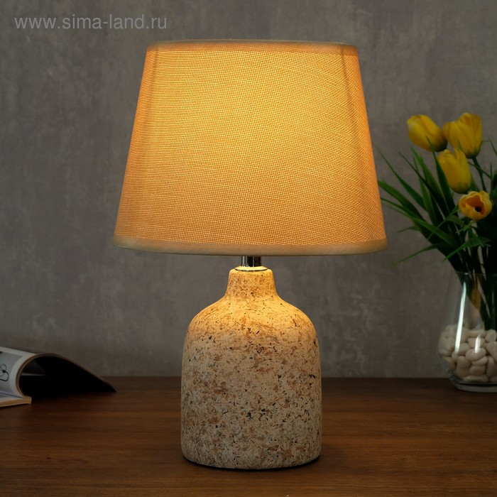 Лампа настольная 32163/1 E14 40Вт бежевый 20х20х32 см RISALUX