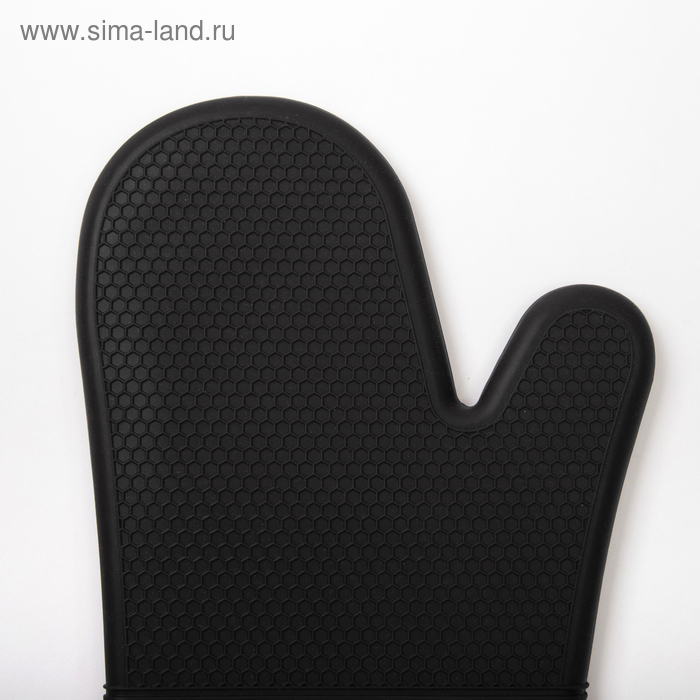 Варежка Доляна Варежка Доляна "Профи300" цв.чёрный, 18х33 см, 100% п/э, силикон