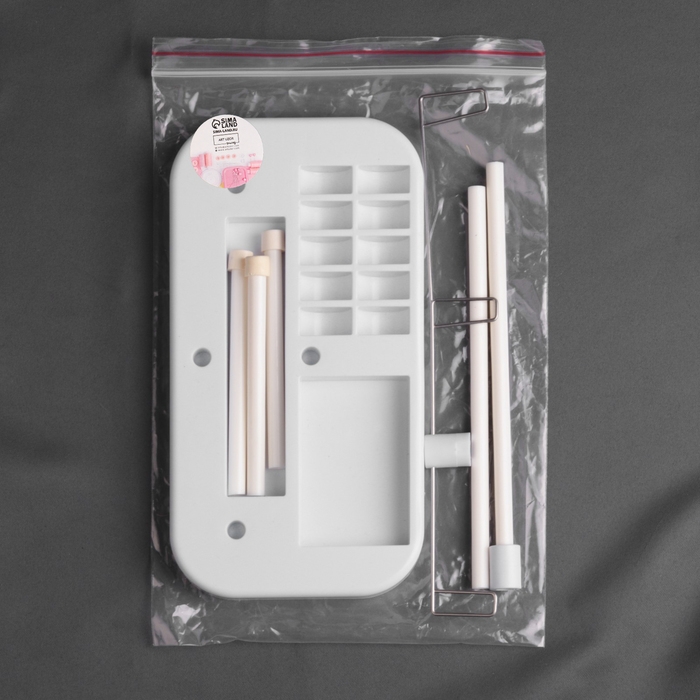 Органайзер-стойка для ниток, на подставке, 20,7 × 10,8 × 36,5 см, цвет голубой/белый Органайзер-стойка для ниток, на подставке, 20,7 × 10,8 × 36,5 см, цвет голубой/белый