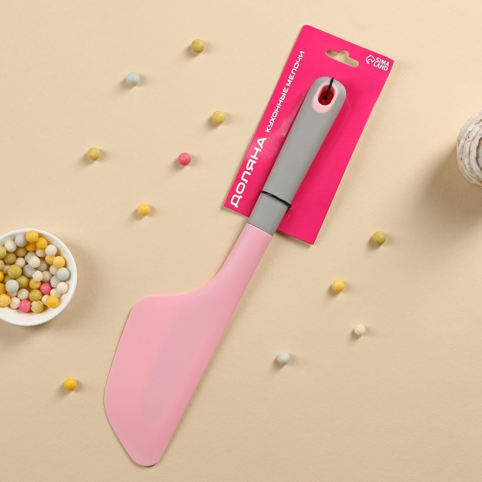 Шпатель кондитерский Доляна &laquo;Честер&raquo;, 34&times;7,5&times;2 см, цвет МИКС