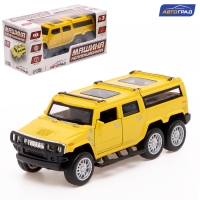 Машина металлическая &laquo;Внедорожник&raquo;, 1:36, свет, звук, открываются двери, инерция, цвет МИКС