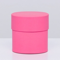 Шляпная коробка розовая, 10 х 10 см