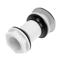 Донный клапан ZEIN B3, корпус пластик, большая кнопка, нержавеющая сталь, без перелива