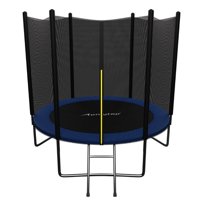 Батут ONLYTOP, d=244 см, высота сетки 173 см, с лестницей, цвет синий